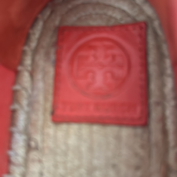 TORY BURCH Red Floral Espadrille Flats.sz 9.5 M - Picture 5 of 9